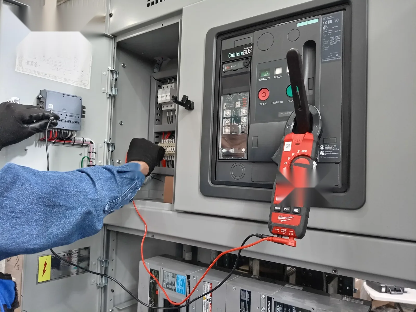 Prueba y diagnóstico de interruptor industrial